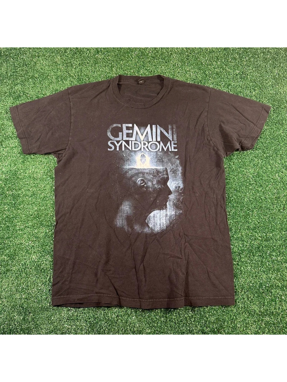 Gemini syndrome band tee music tee size large unisex
